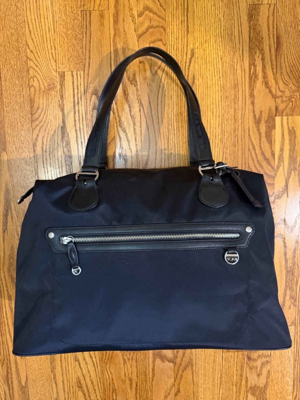 Tumi Ballistic Nylon with Leather Trim Duffle Weekender Bag - Picture 16 of 16